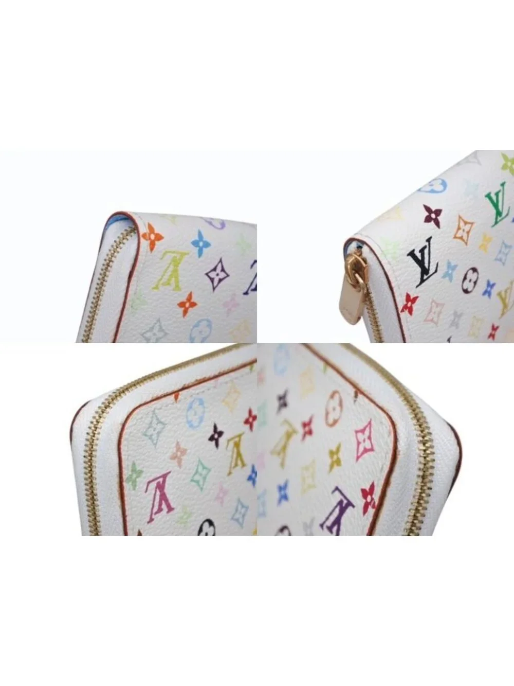 Louis Vuitton LV Zippy Coin Purse Takashi Murakami Multicolor
